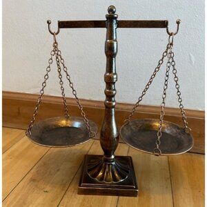 New Vintage Style Metal Libra Jewelry Display Tray Cosmetic Organizer Storage